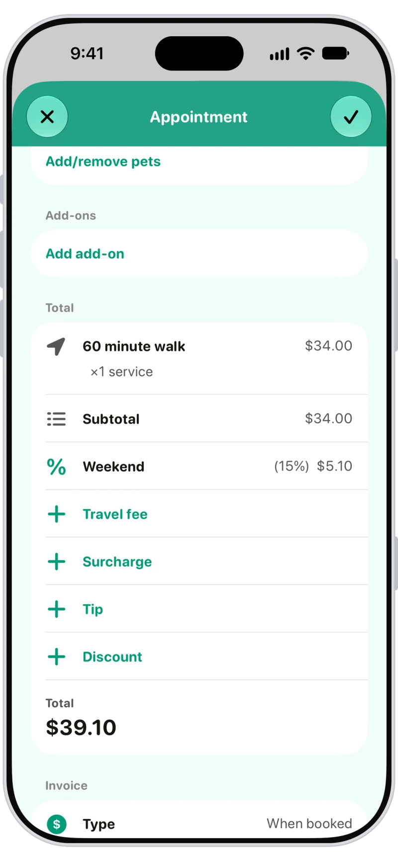 Holiday and weekend pricing, added automatically